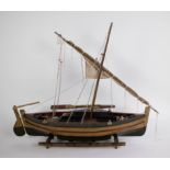 Wooden model of a boat