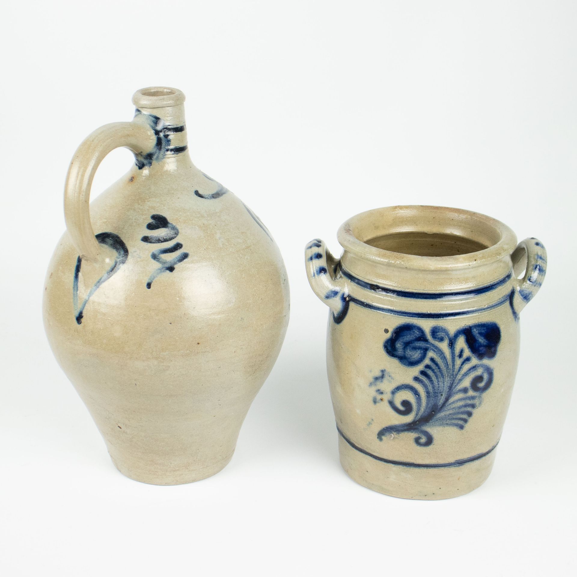 4 earthenware pots grès stoneware 19th century - Bild 5 aus 10