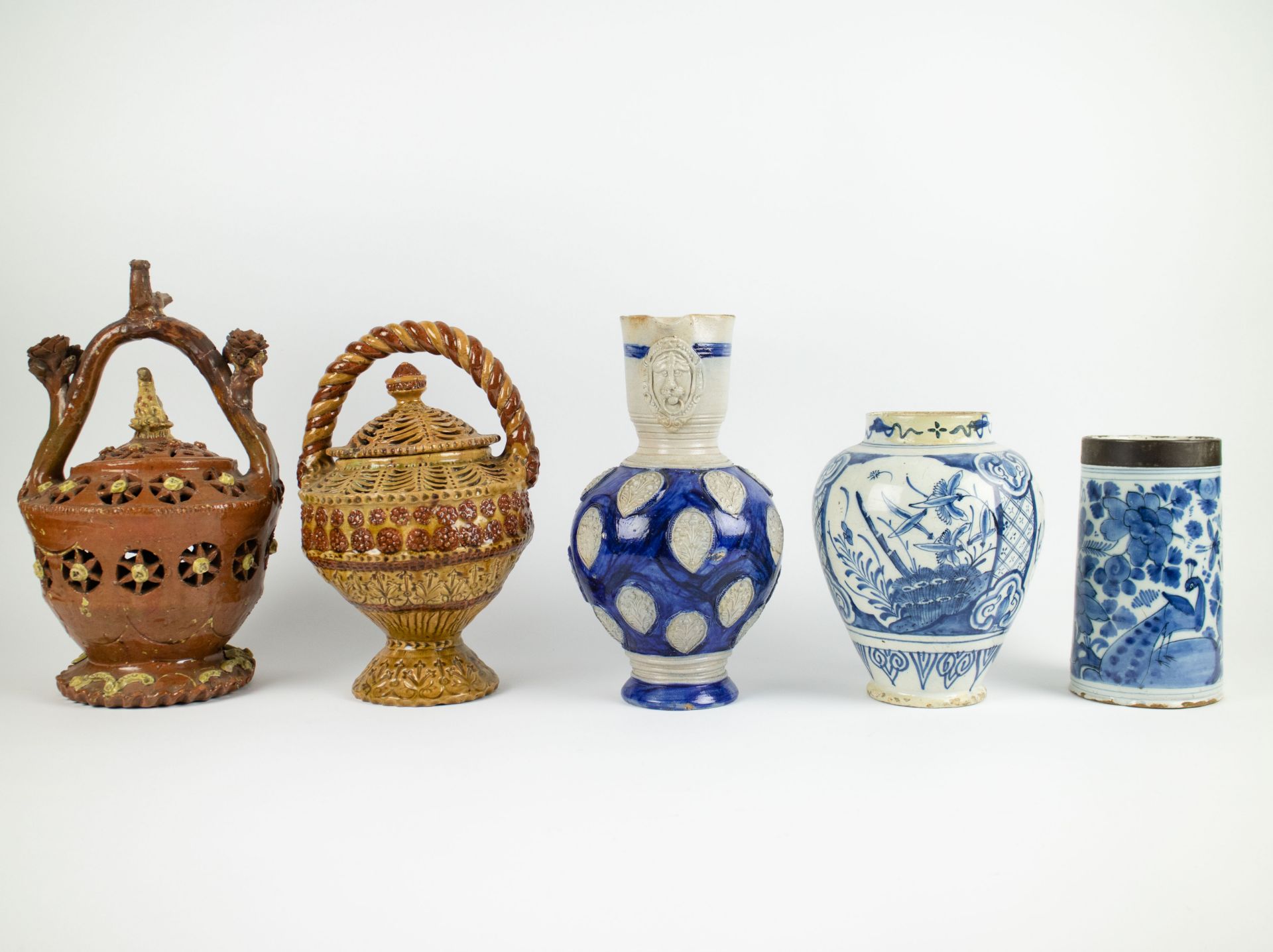 A collection of earthenware