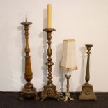 A collection of 4 candlesticks