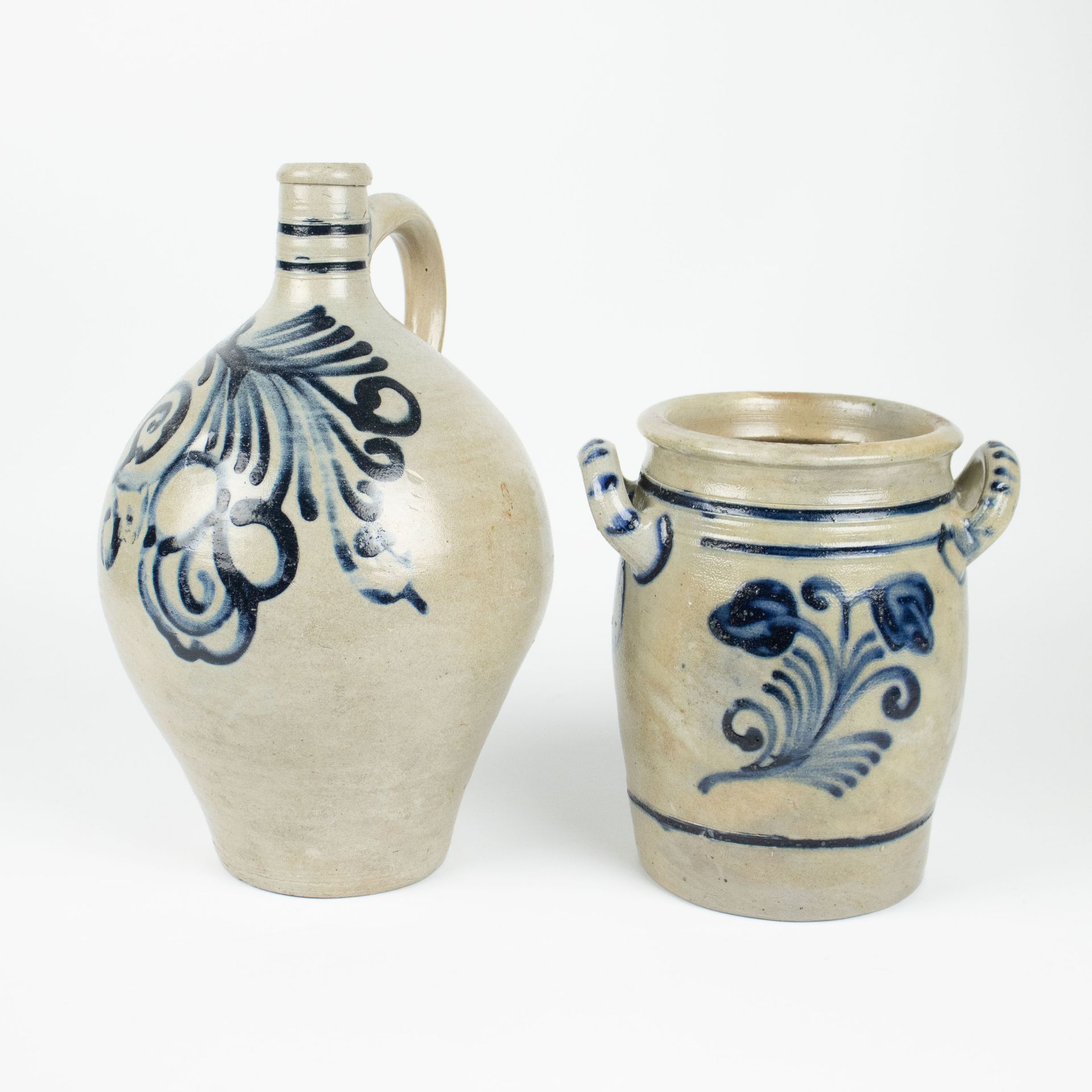 4 earthenware pots grès stoneware 19th century - Bild 3 aus 10