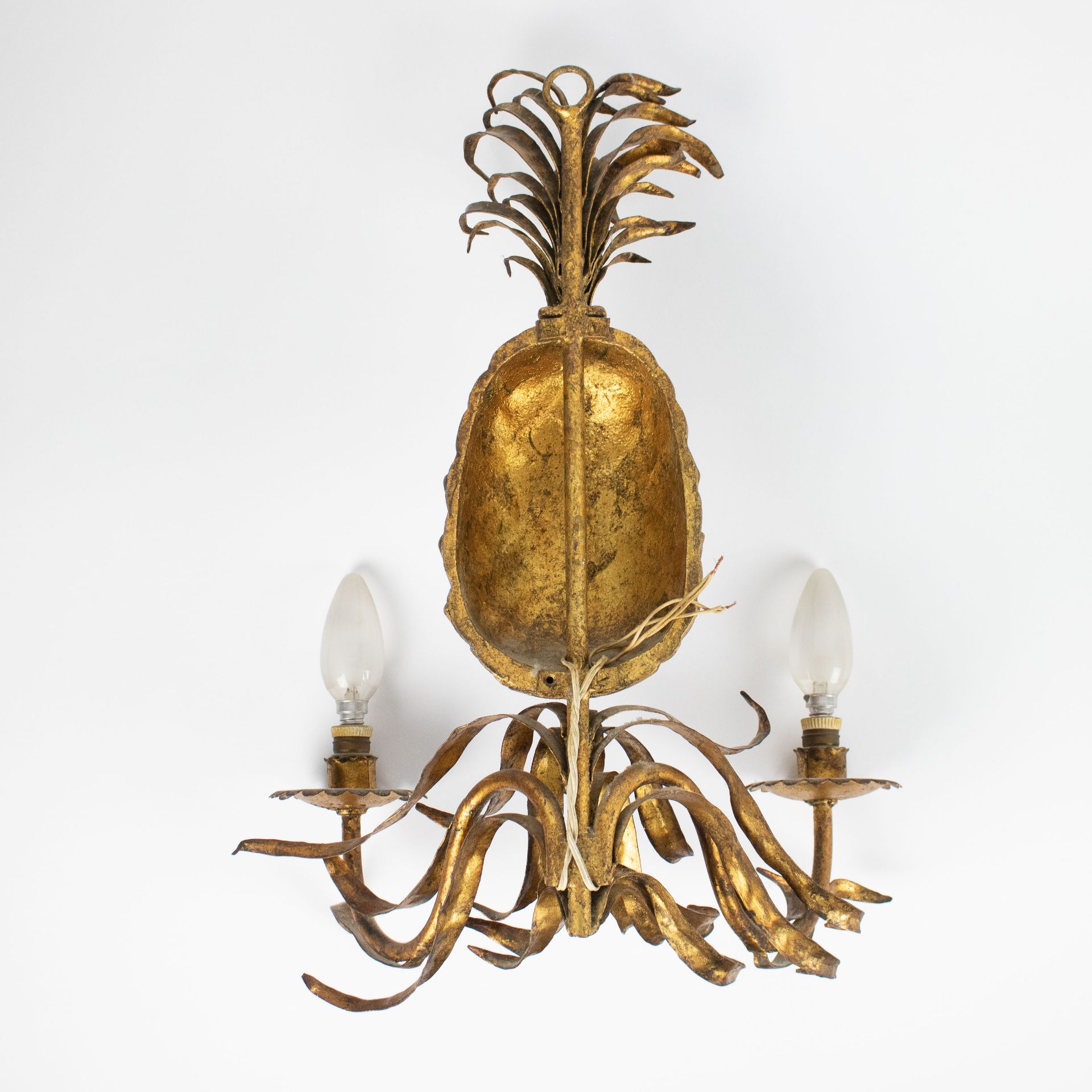 Couple Mid-Century Italian Pineapple Sconces, 1950s - Image 3 of 5