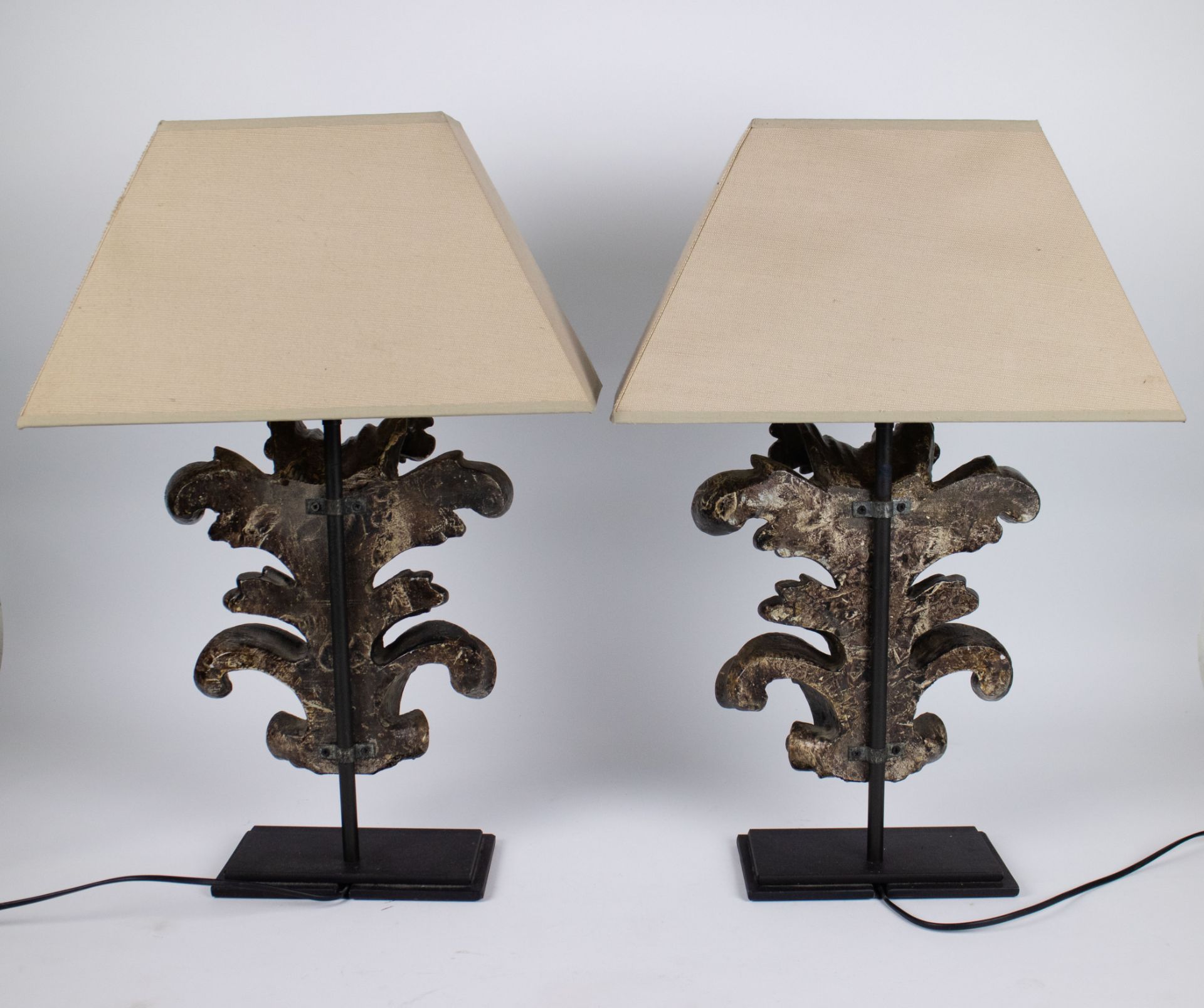 Pair of decorative lampadaires - Image 2 of 2