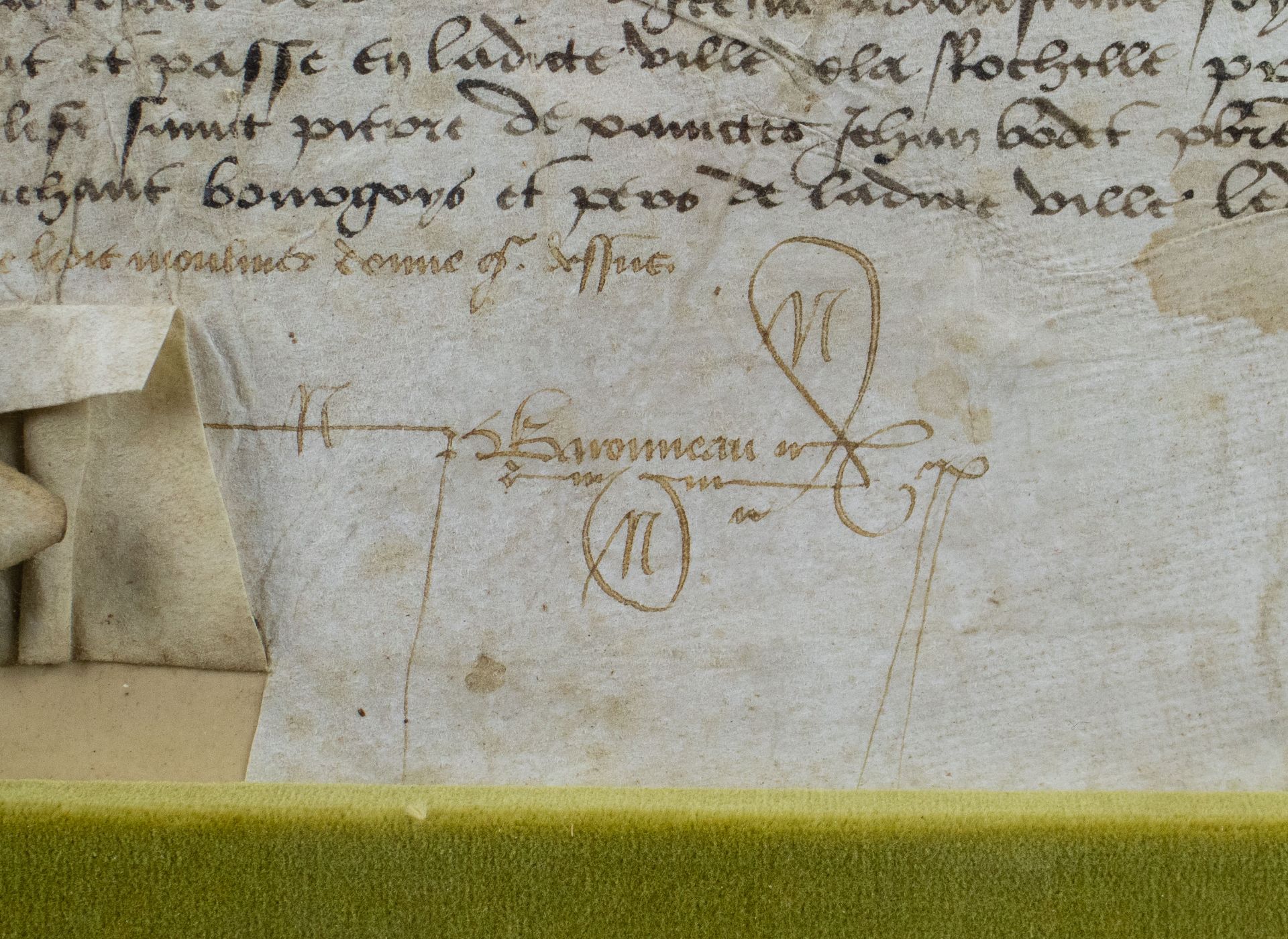 Perpetual interest deed 15th century - Image 2 of 2