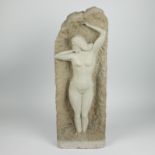 A sculpted nude in whitestone