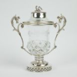 Silver mustard jar, Liège 1815-1831, silversmith Sauveur Jean-Nicolas