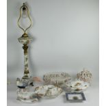 A collection of porcelain items