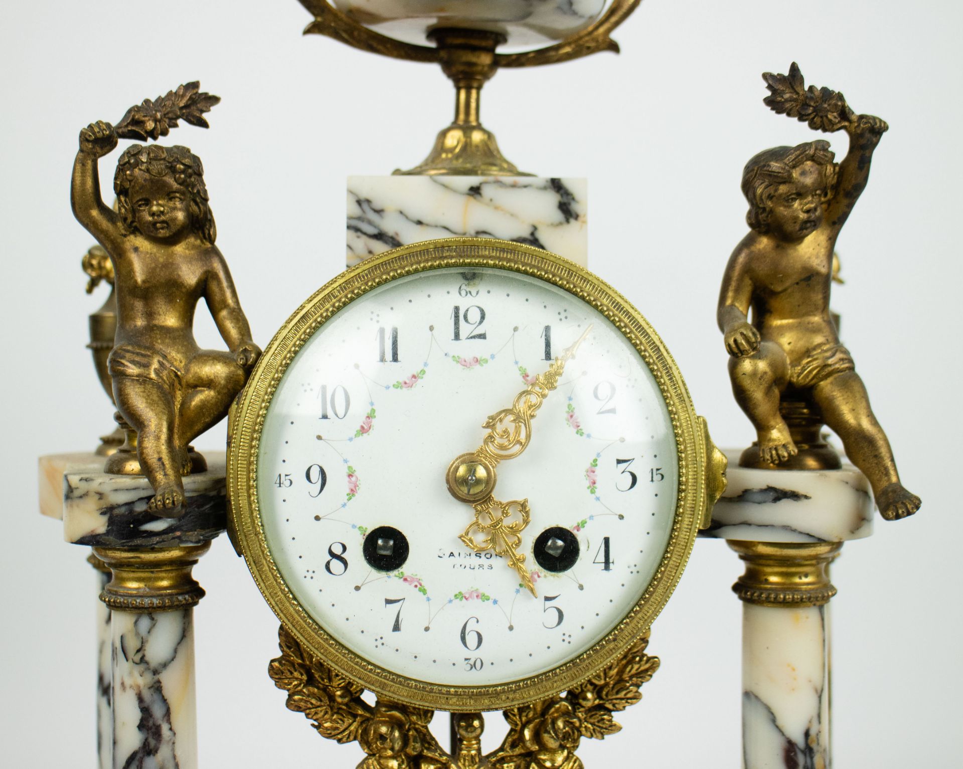 Mantle clock style Louis XVI - Image 2 of 3