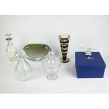 A collection of glassware and crystal, a.o. Val Saint Lambert, Swarovski, Henry Dean