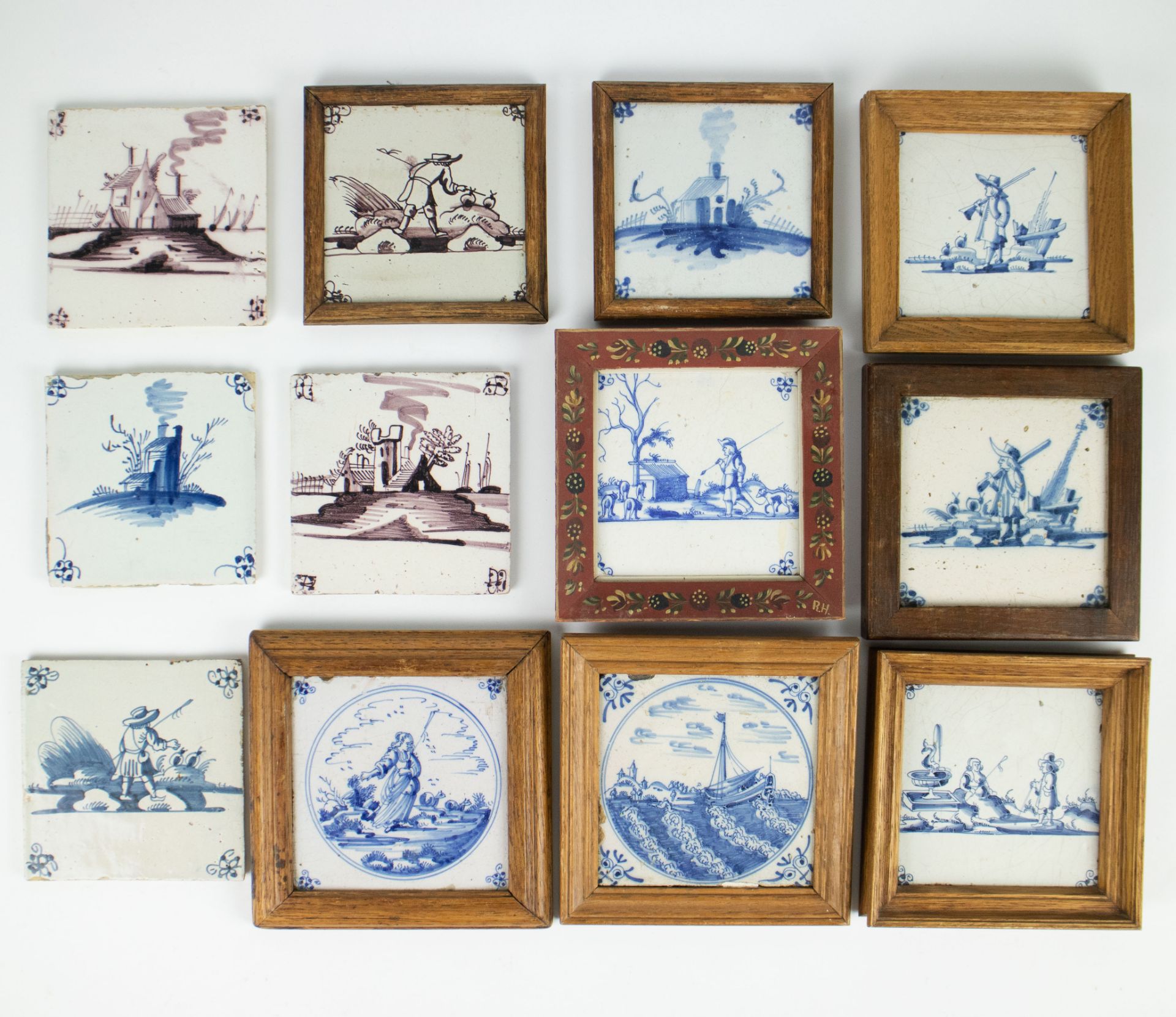 A collection of Delft tiles