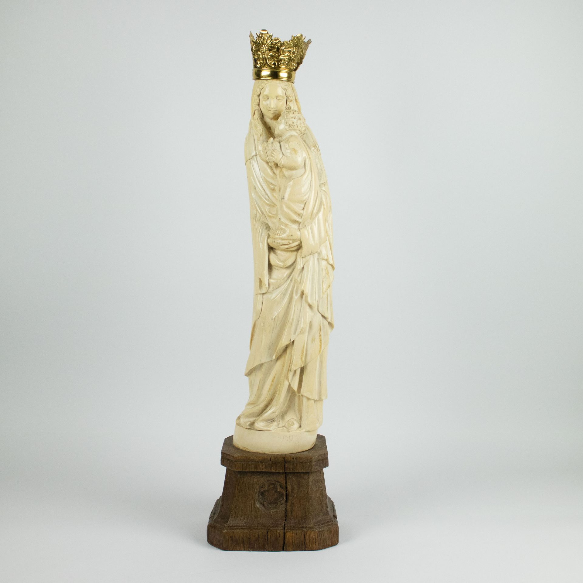 Ivory Madonna and Child , Dieppe, France, 19th Century