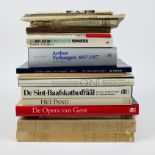 A collection of books about Ghent and folder Byloke Ghent