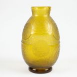 Montjoye vase in glass paste