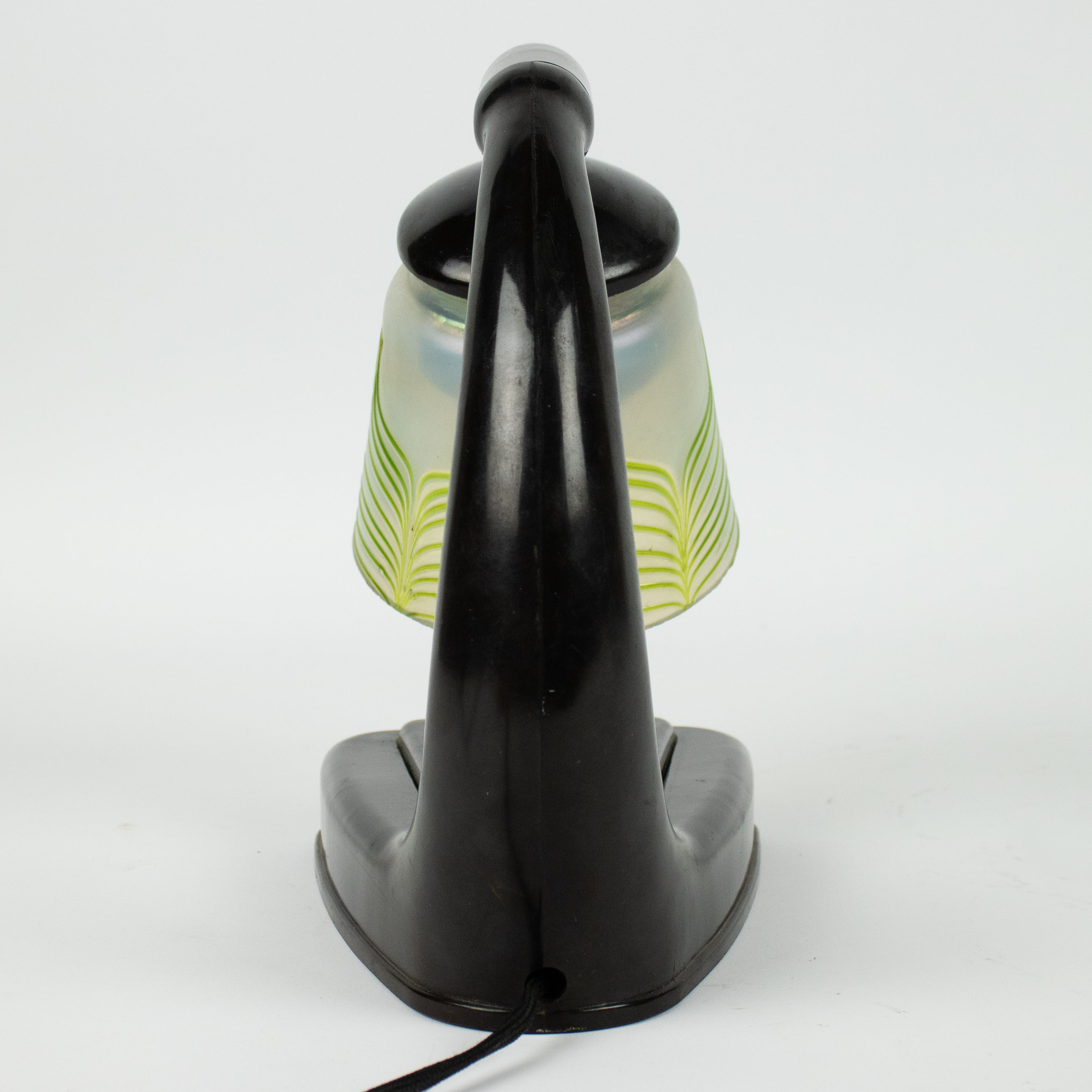 Art Deco bakelite table lamp with shade Loetz - Image 3 of 4