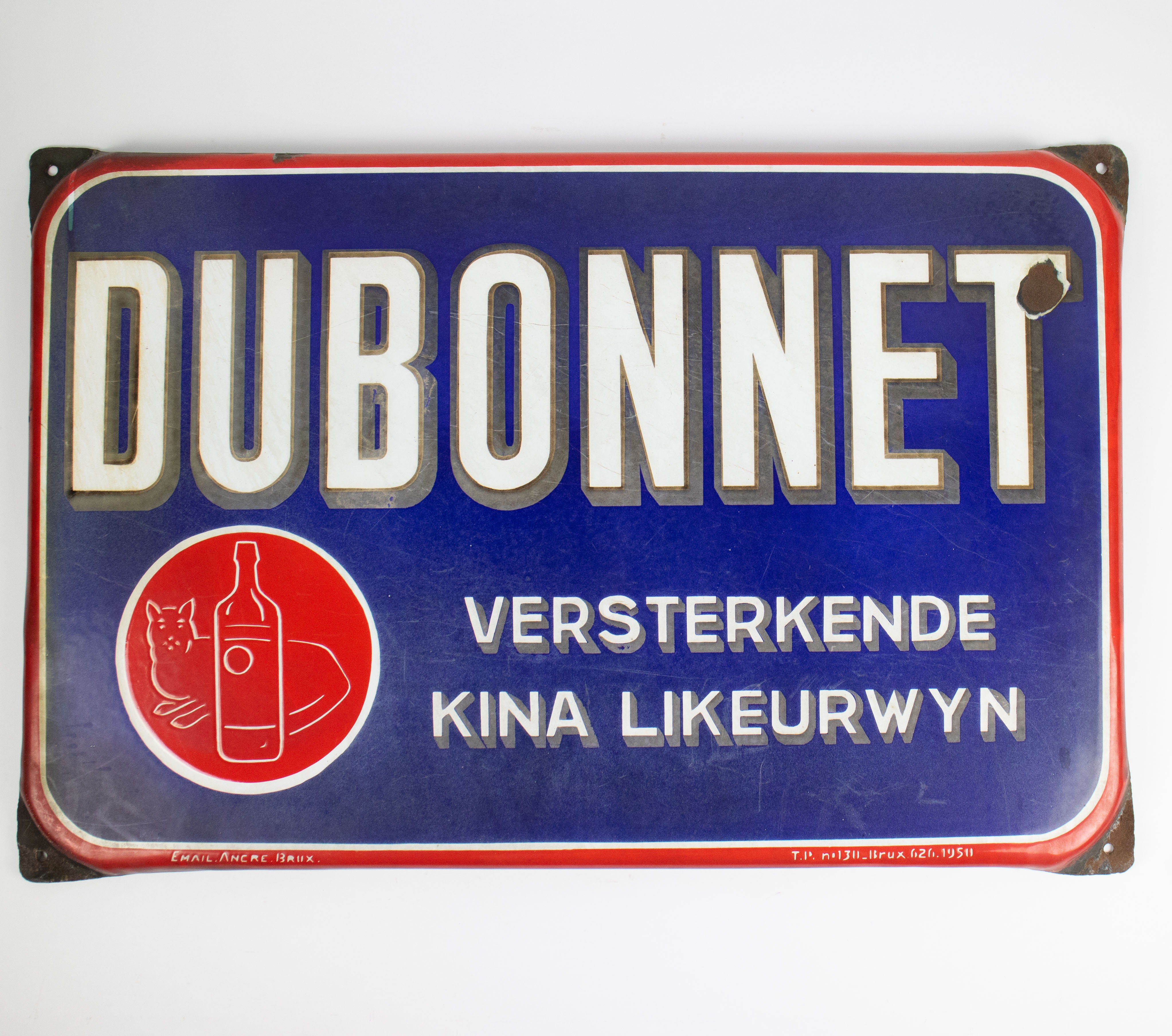 Advertising panel DUBONNET Likeurwyn 1950