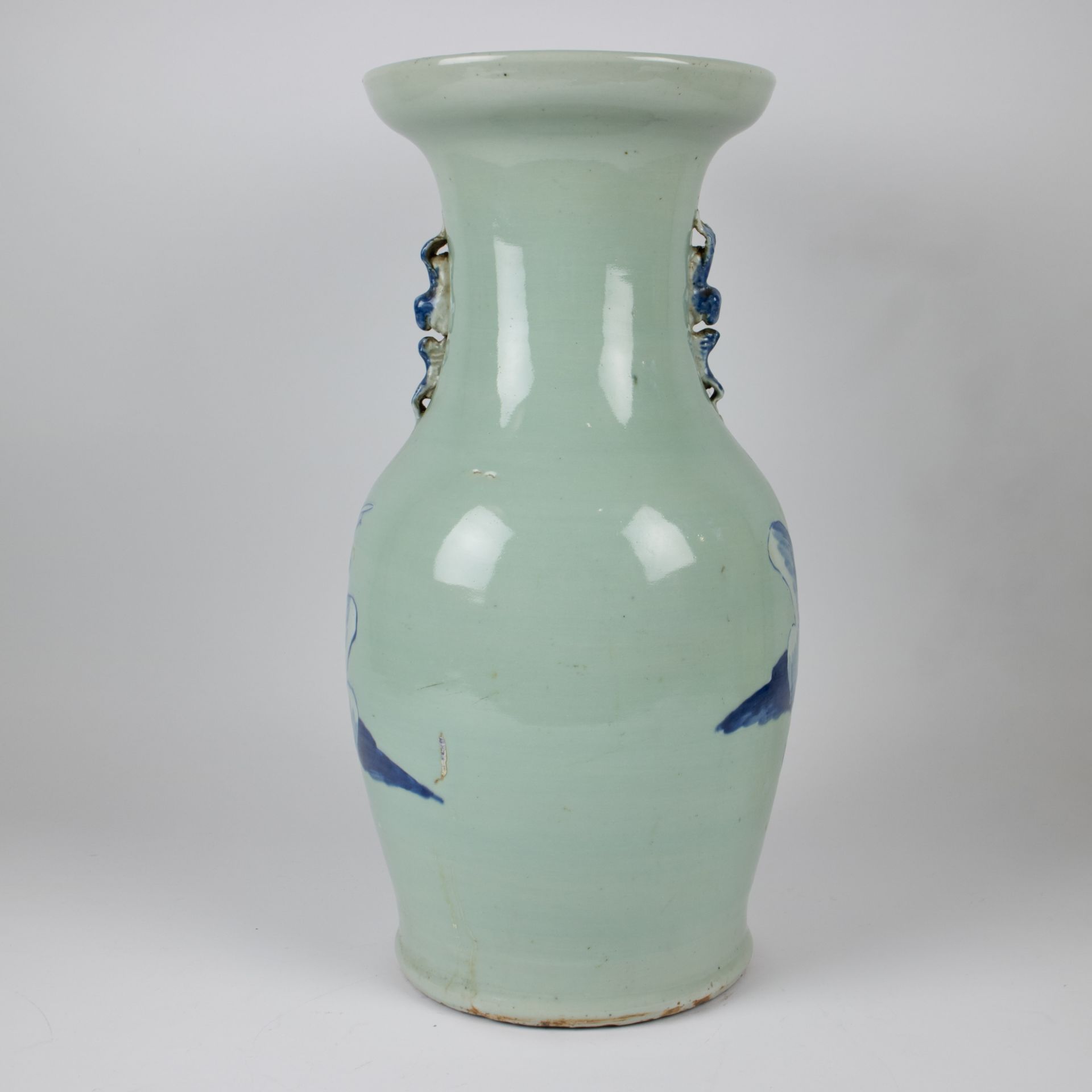 A Chinese celadon vase - Image 3 of 6