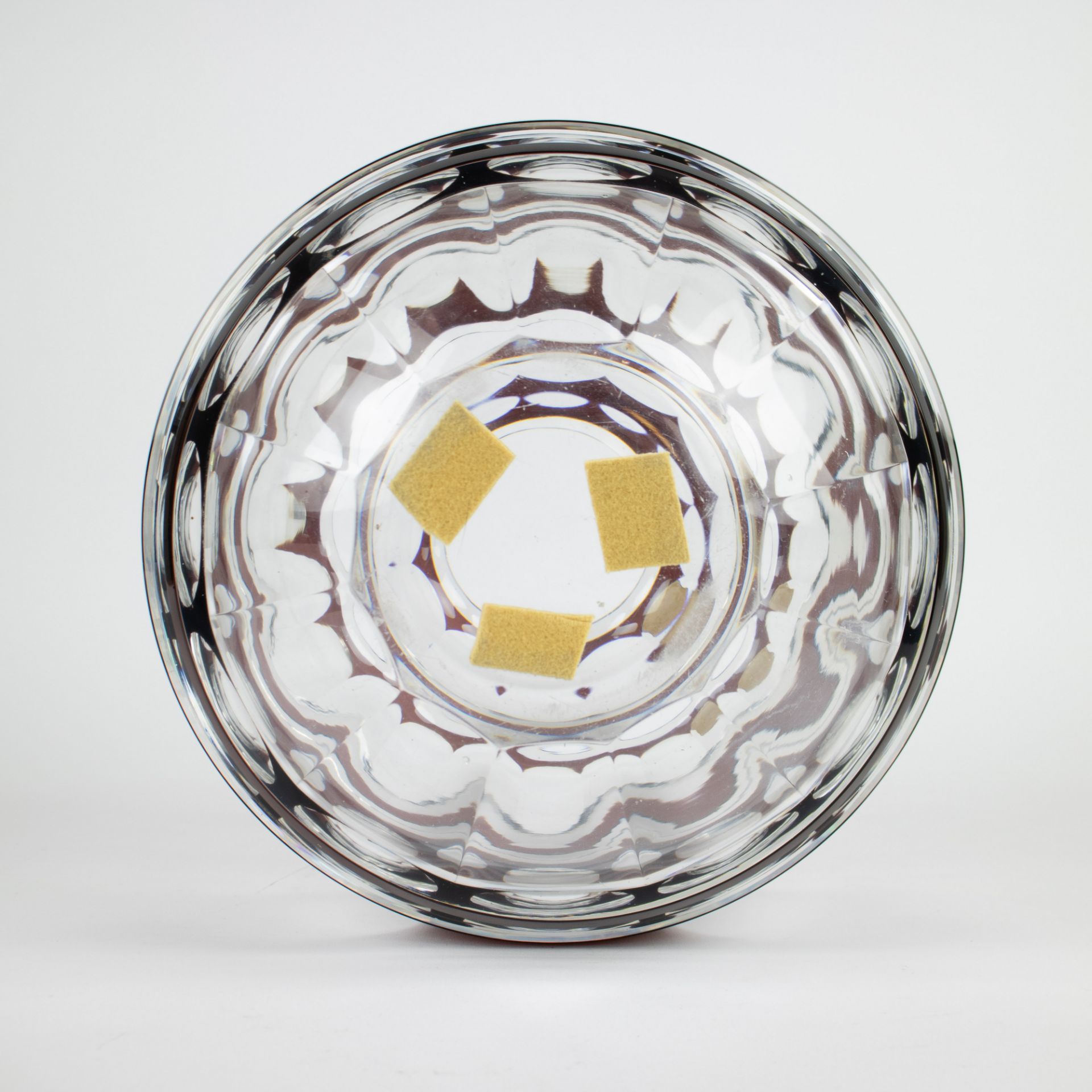 Val Saint Lambert 2 crystal Art Deco vases - Image 4 of 5