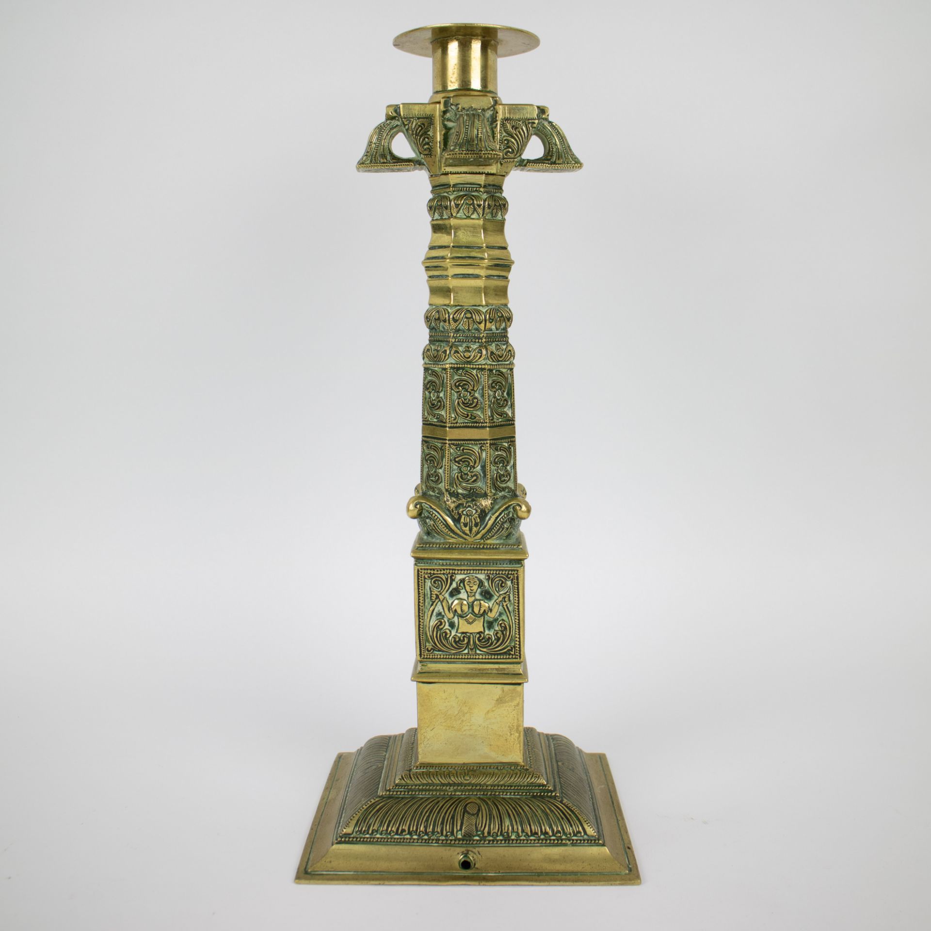 Bronze candlestick Sri Lanka 19th century (from Kandy hamlet) - Image 2 of 5