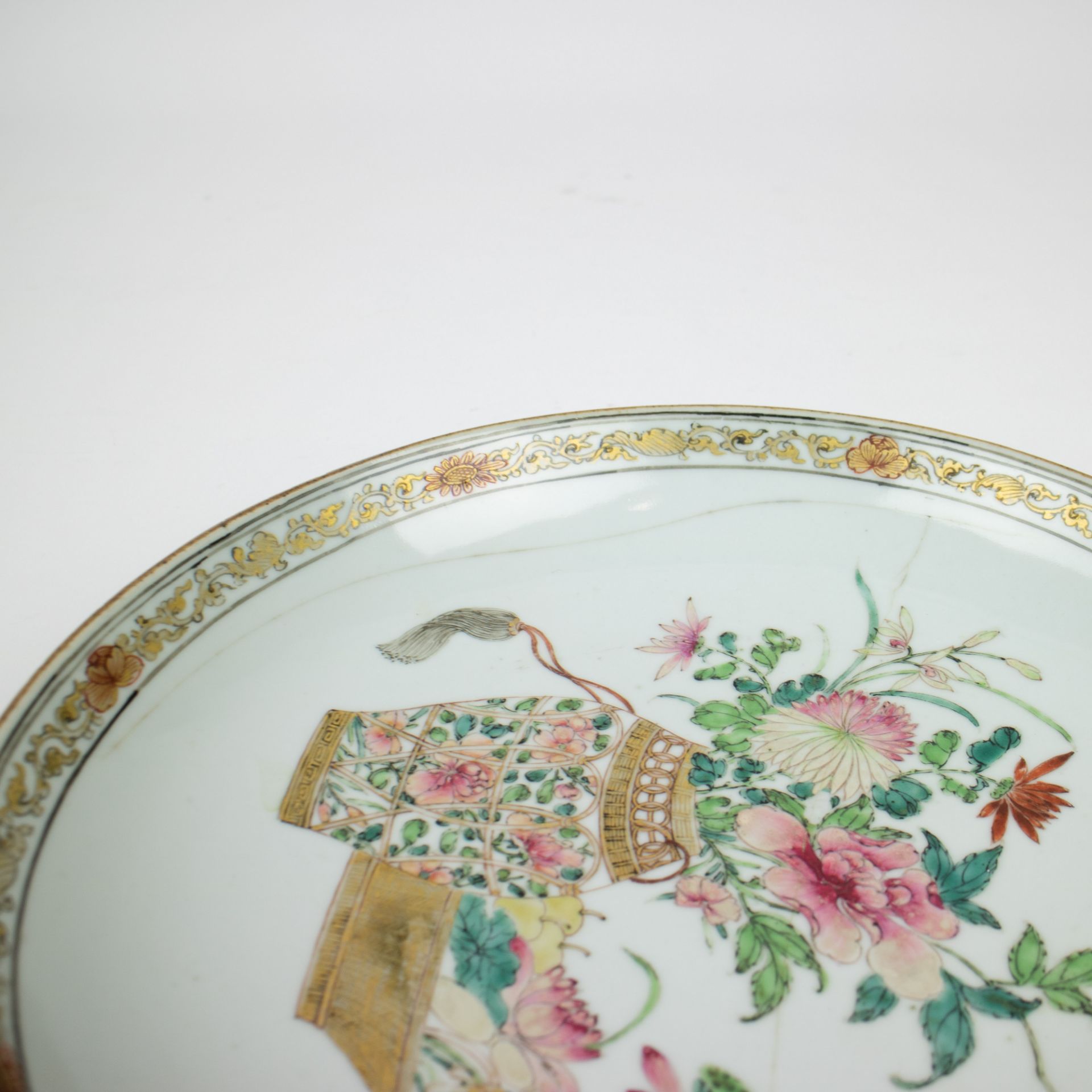 2 Chinese plates, Qianlong - Image 3 of 8