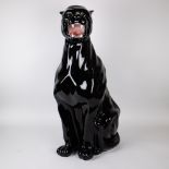 Ceramic black panther Italy