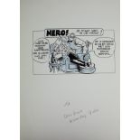 Comic drawing Nero for De Standaard by Marc Sleen, period 1992-1995