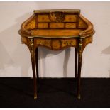 Louis XV ladies desk with marquetry and bronze fittings