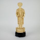 A chinese notable carved in ivory