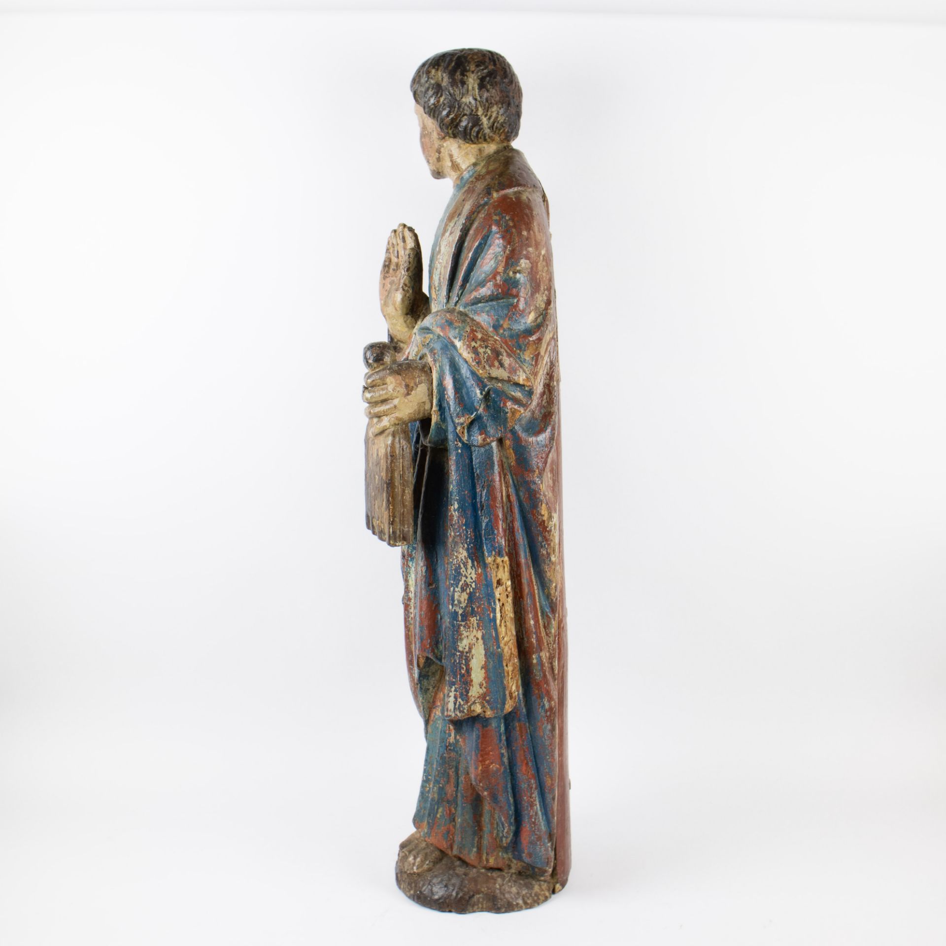 Wooden statue of a man 16th century - Bild 9 aus 12