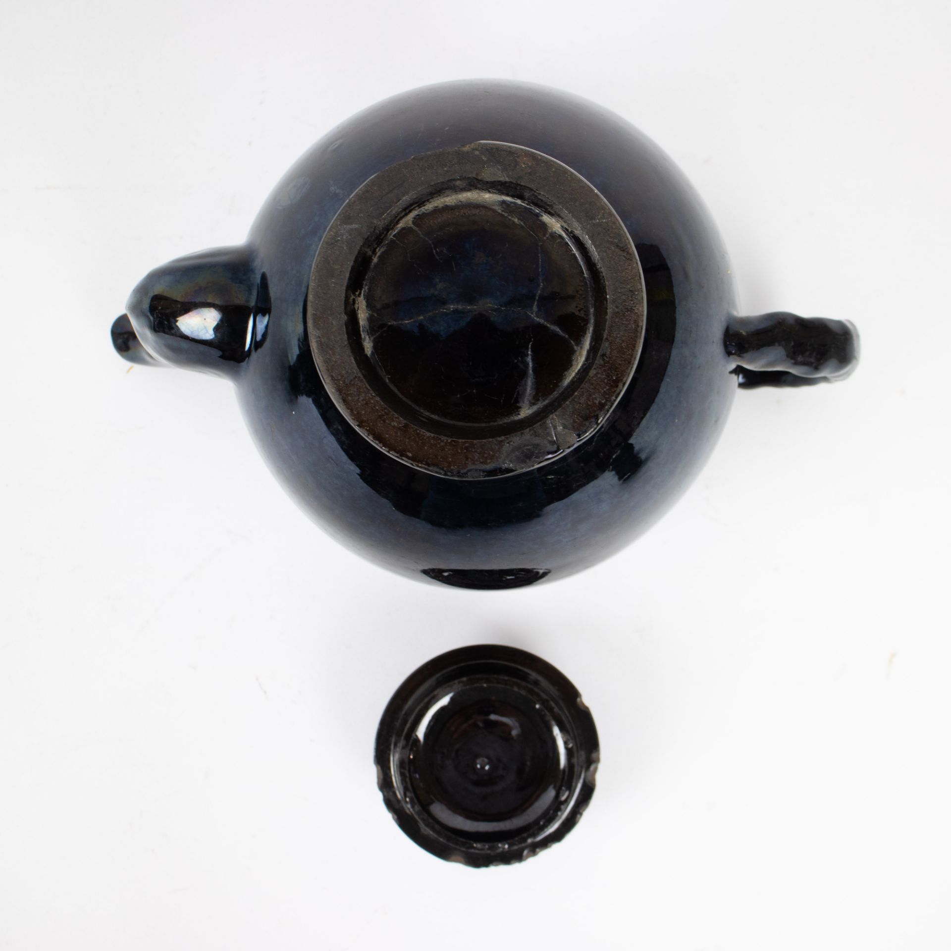 3 black glazed jugs in Namur earthenware, 18th century - Image 6 of 17