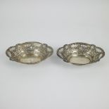 2 Silver baskets German, dated ca 1920.