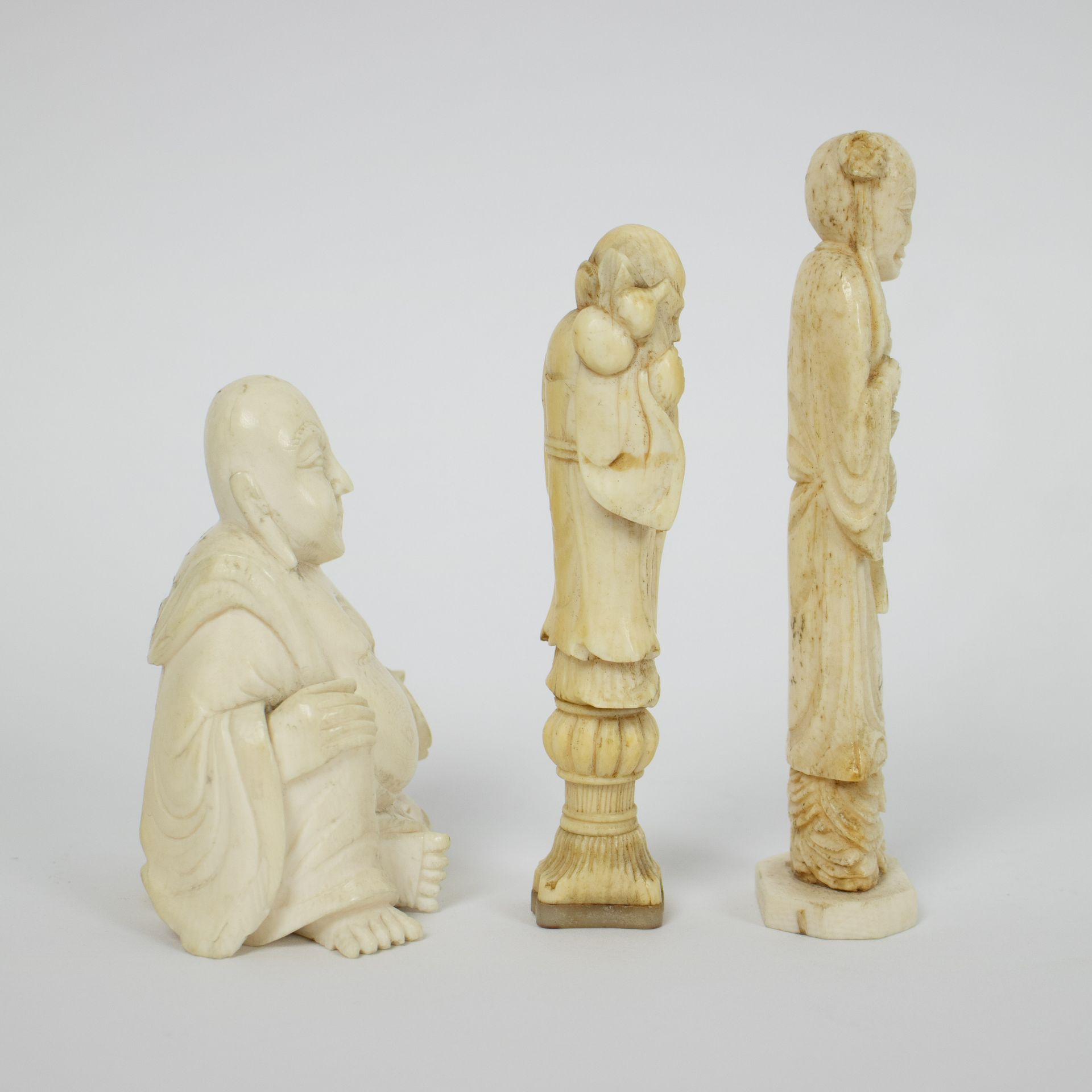 3 Chinese carvings - Image 4 of 5