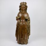 Flemish oak statue, 16th century