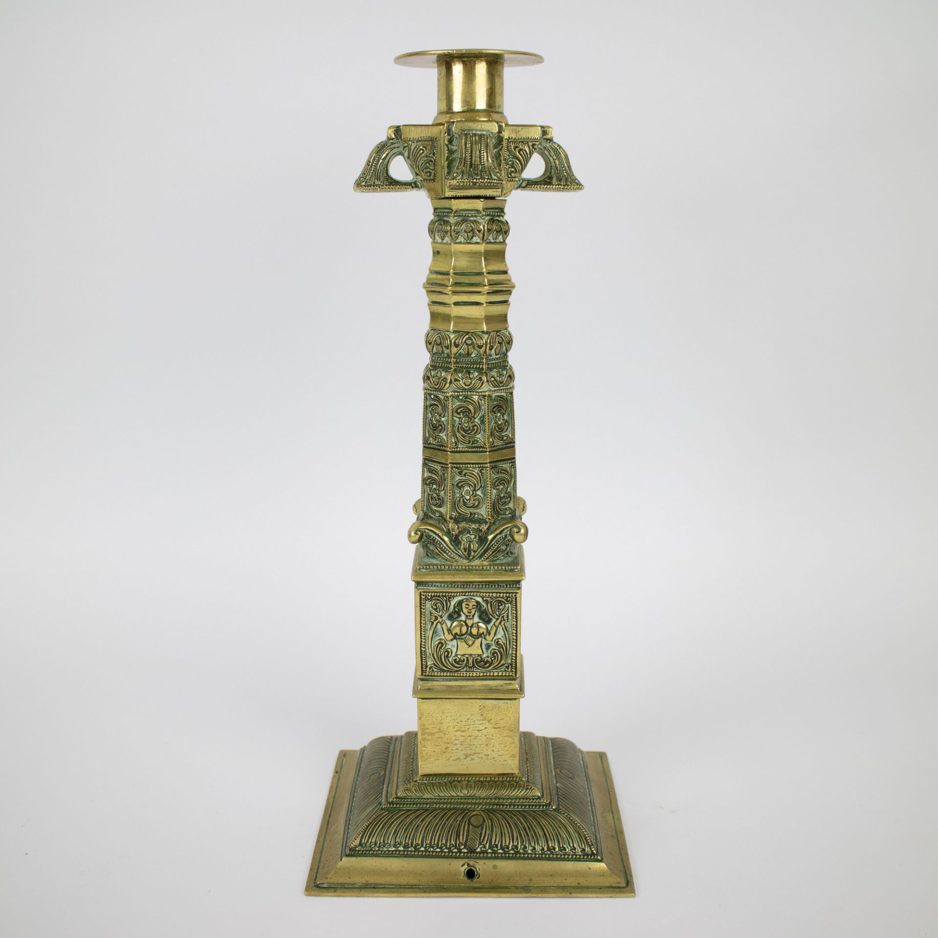 Bronze candlestick Sri Lanka 19th century (from Kandy hamlet) - Image 4 of 5