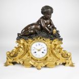 Henri PICARD (1840-1890) et Raingo Frères bronze mantel clock