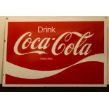 Coca cola advertising enamel sign 1974, Antwerp