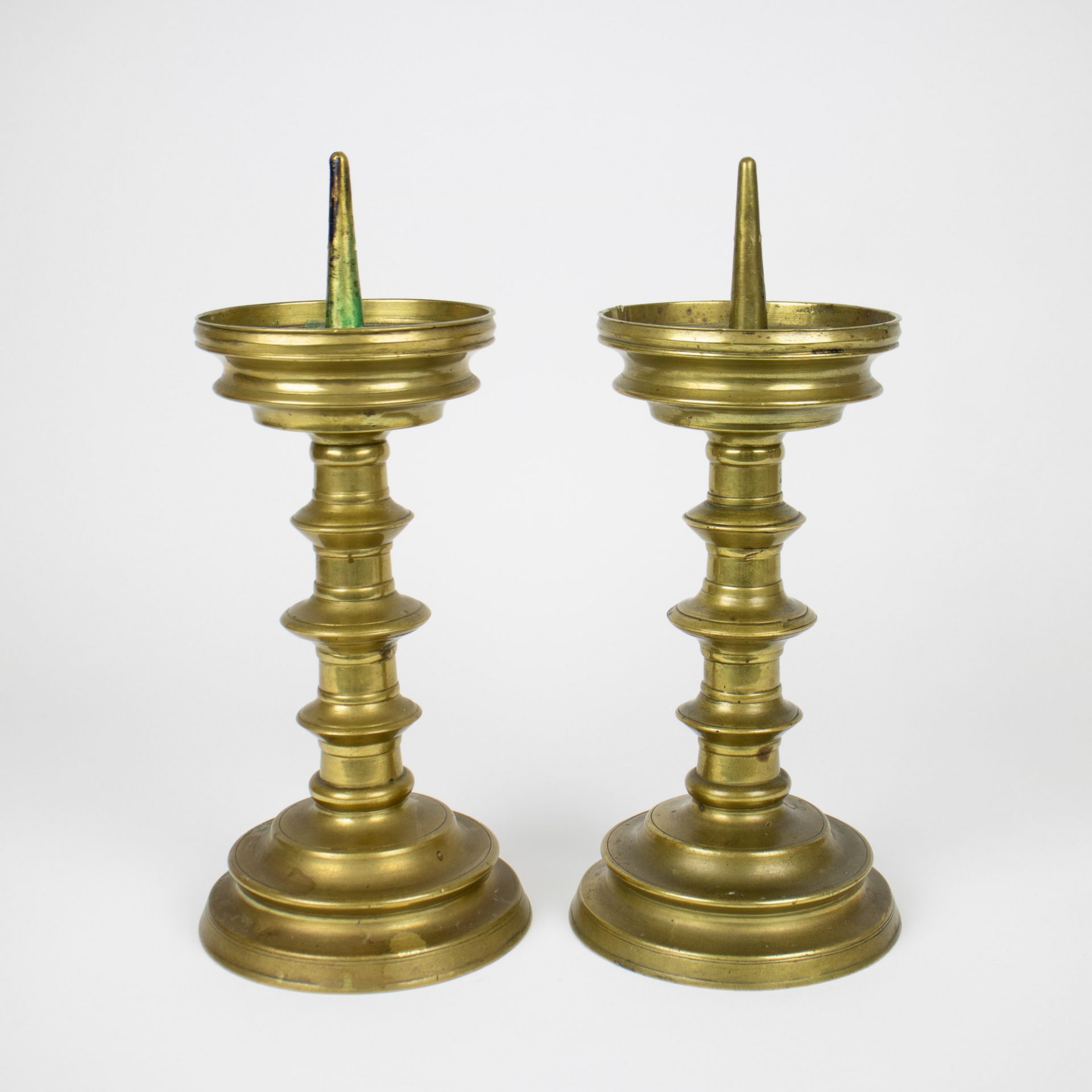 A pair of 19th century candlesticks - Image 5 of 6