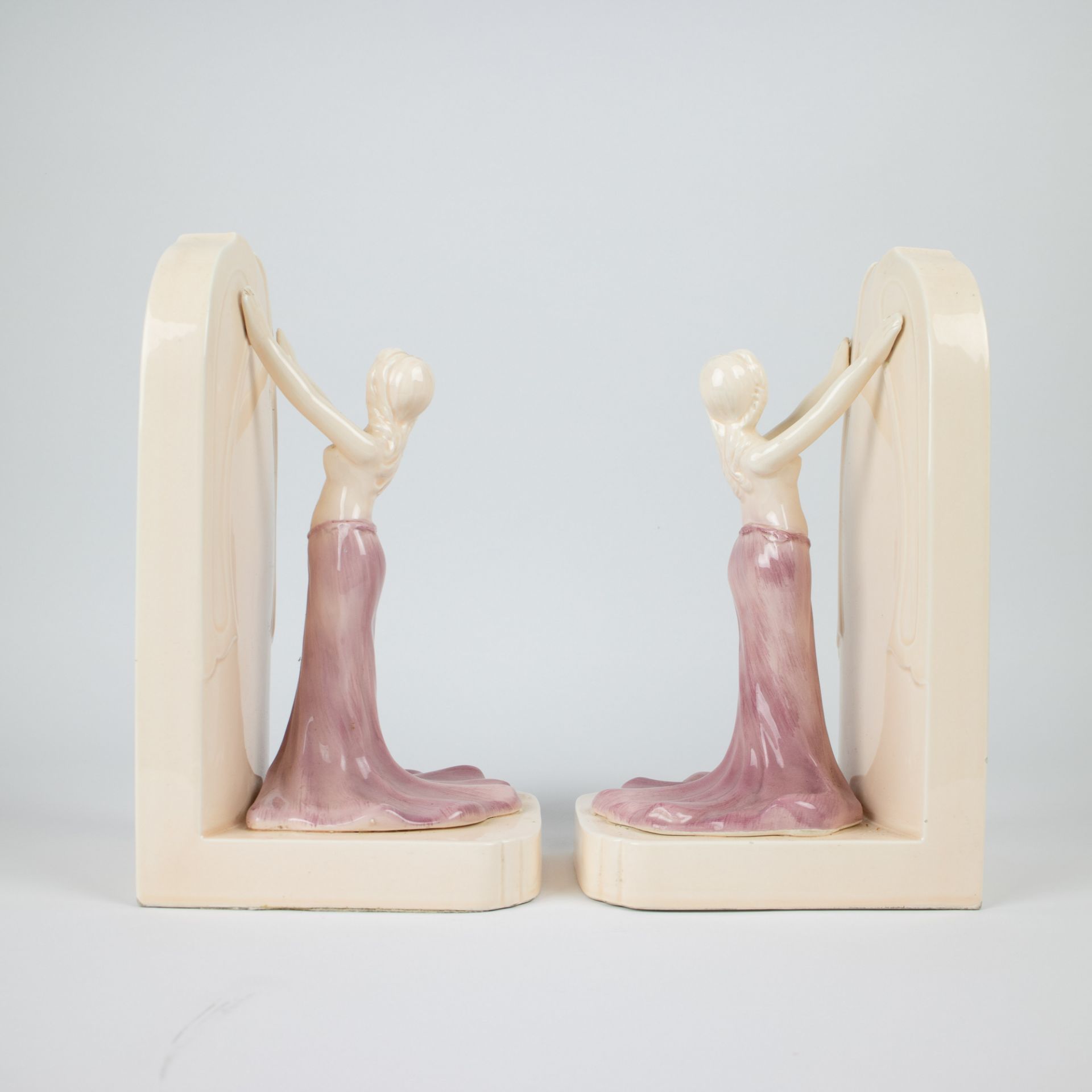 Art Nouveau style bookends - Image 3 of 5