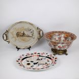 A collection of Ashworth ironstone pottery