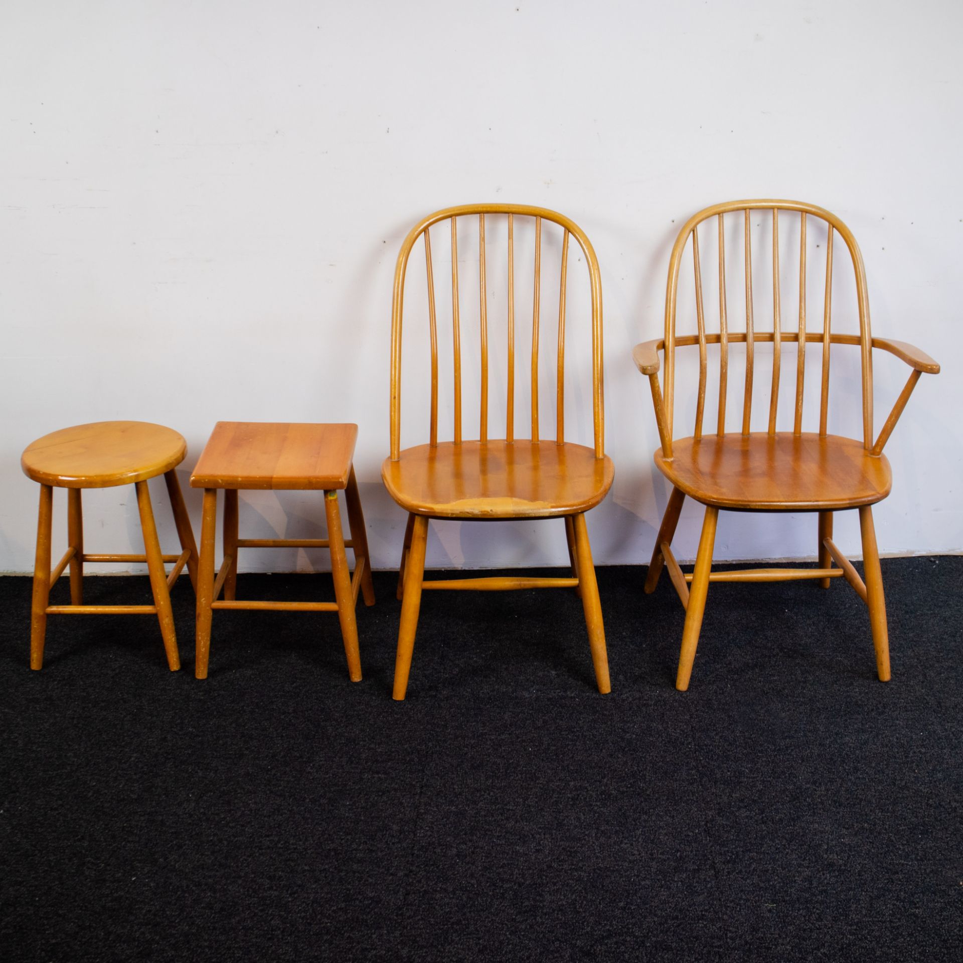 2 Akerblom Swedish fifties chair designed by Bengt Akerblom