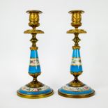 Limoges Candlesticks 19th century