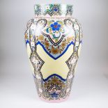 A large Belle époque vase