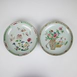 2 Chinese plates, Qianlong