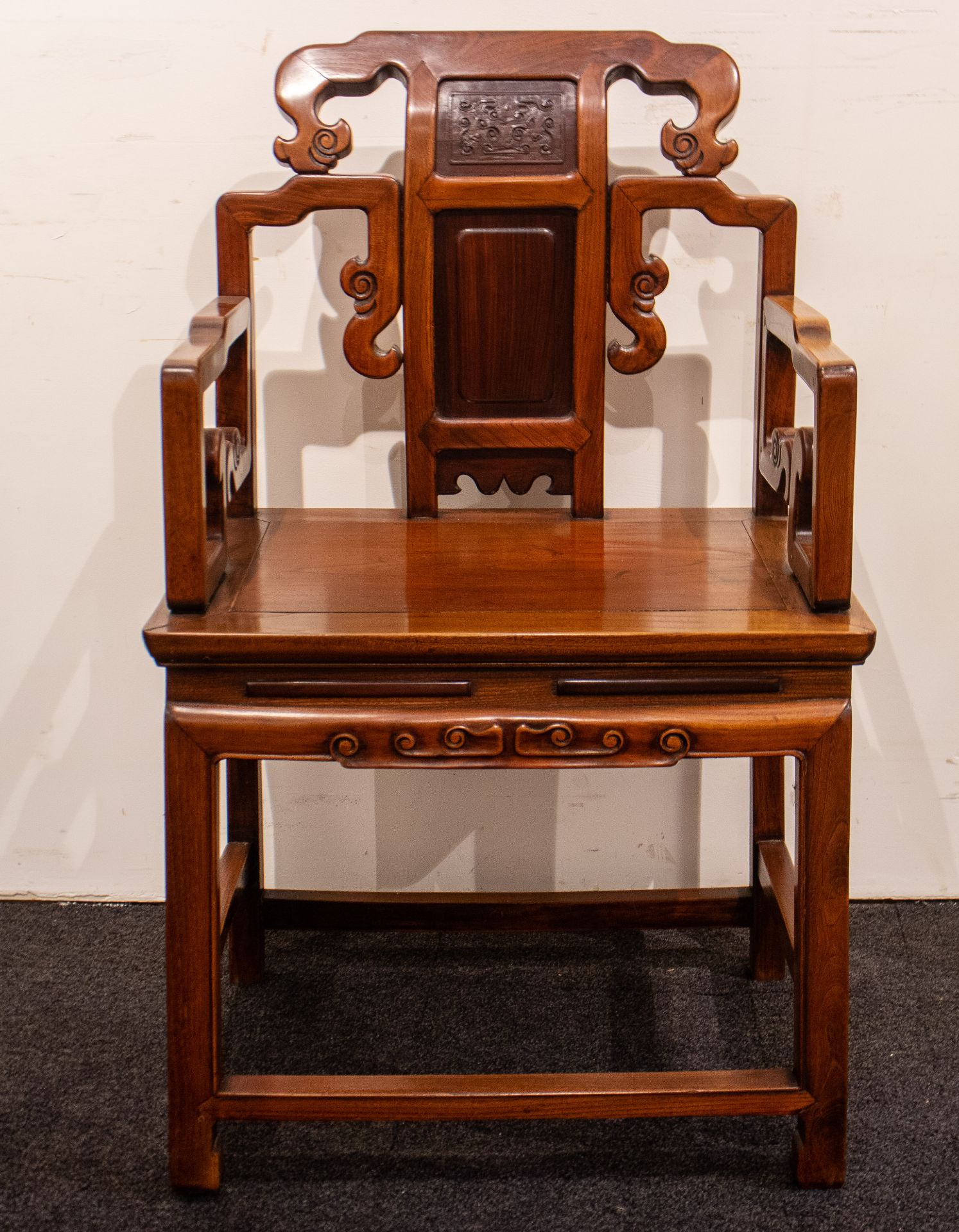 Chinese pantry and armchair in Yumu wood and rosewood , 20th C - Image 7 of 7