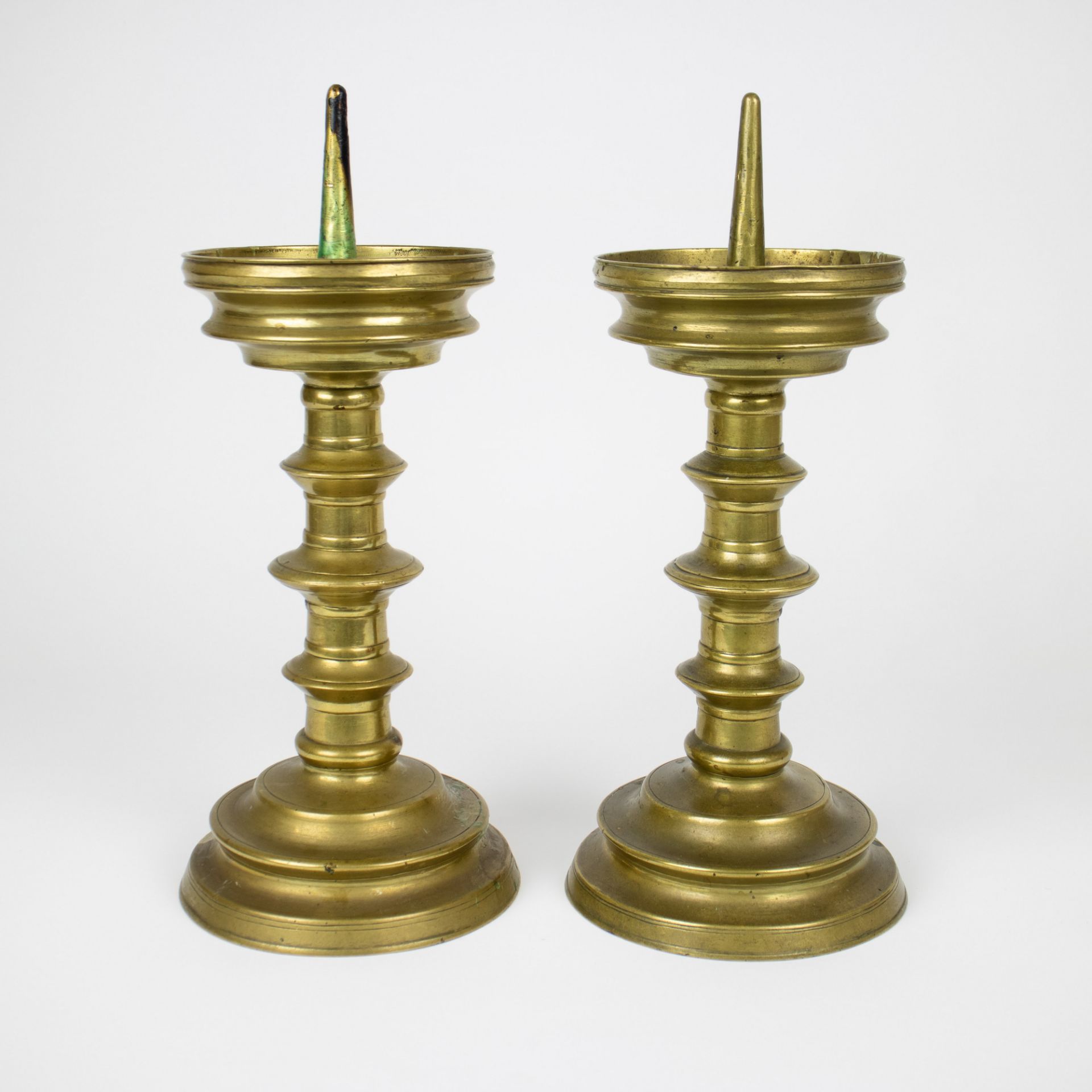 A pair of 19th century candlesticks - Image 3 of 6