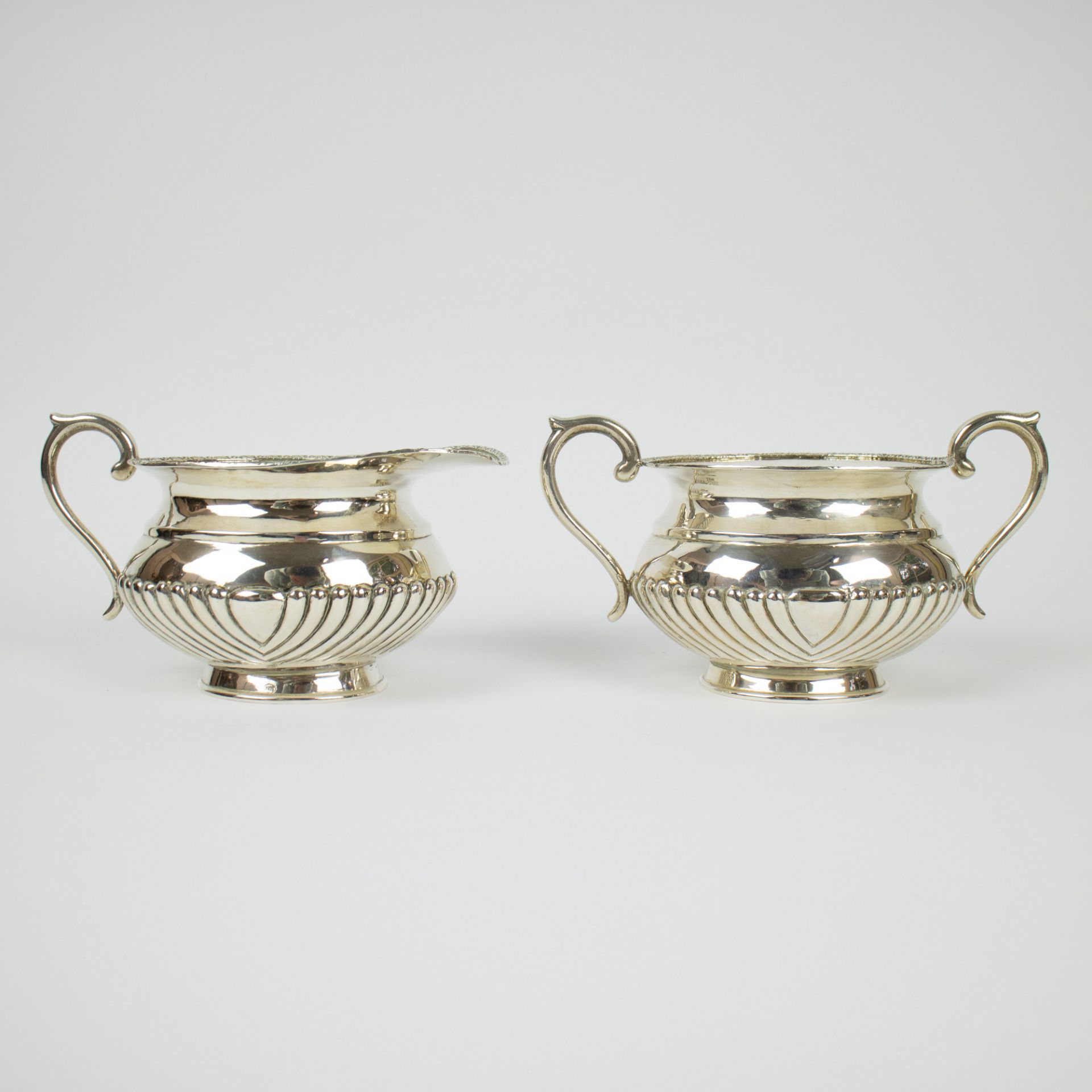 Silver coffee and tea set - Image 8 of 10