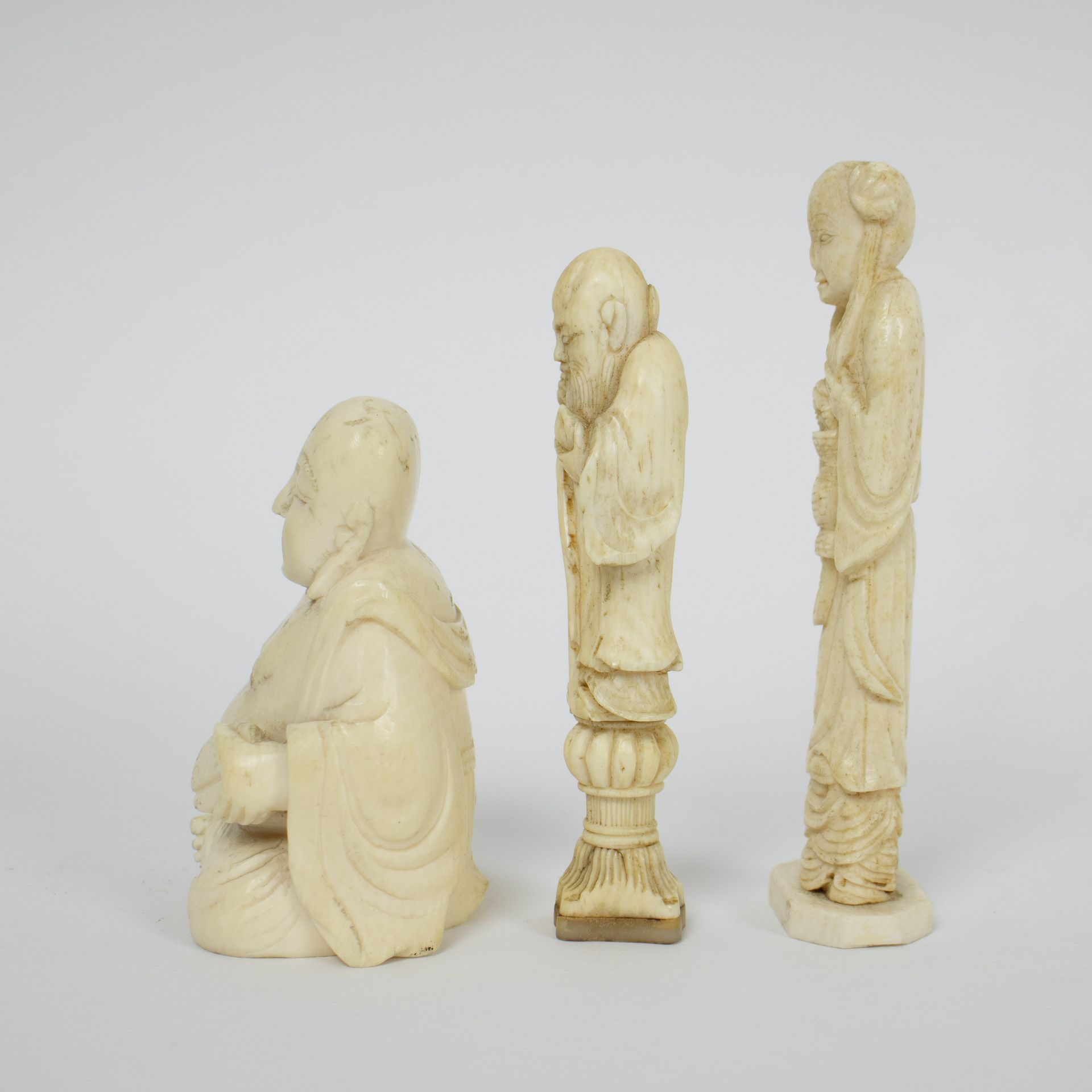 3 Chinese carvings - Image 2 of 5