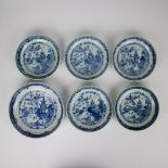 6 Chinese plates, Qianlong ca 1750