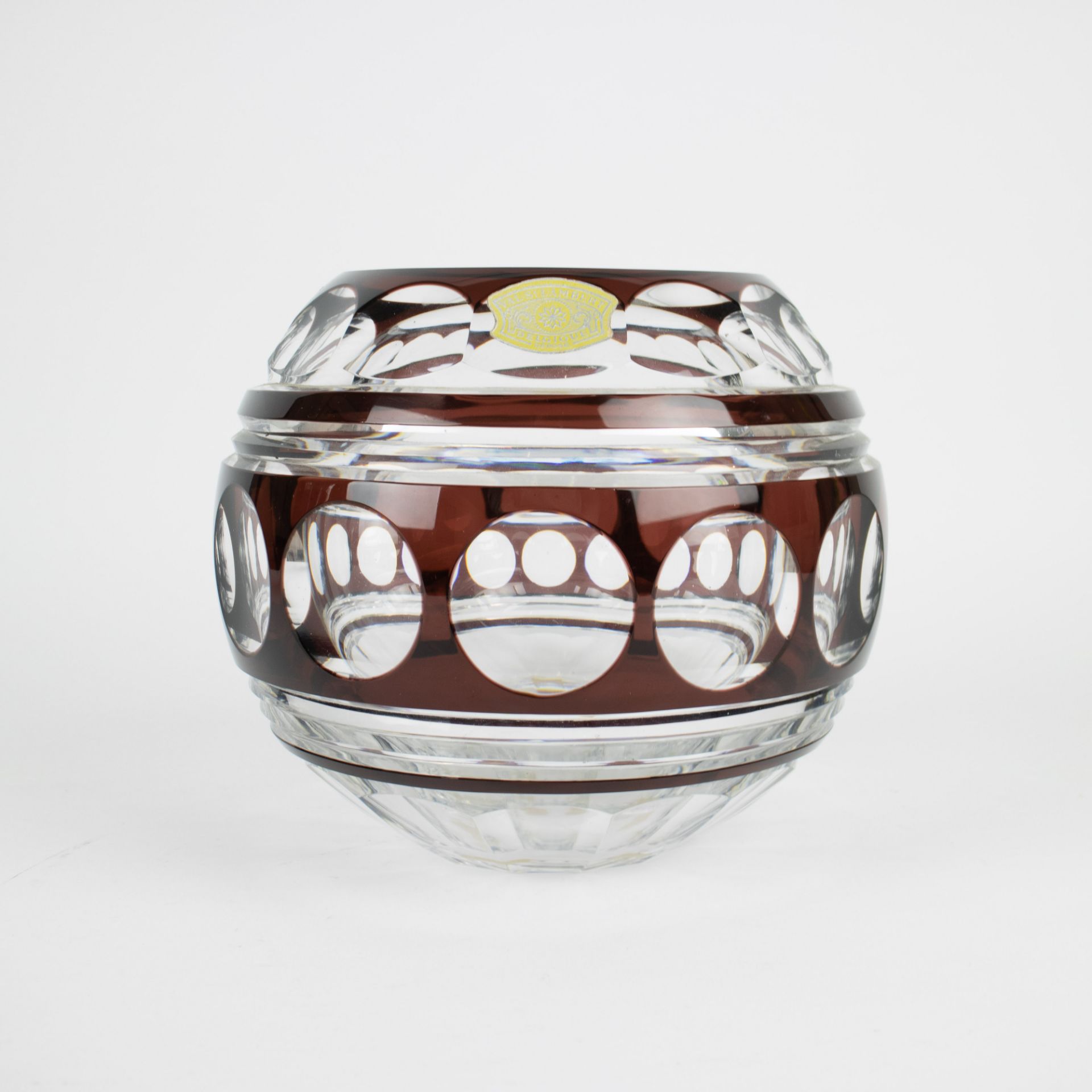 Val Saint Lambert 2 crystal Art Deco vases - Image 5 of 5