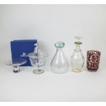 A collection of glassware, a.o. Swarovski & Bohemian