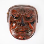 A Japanese NOH Kabuki theatre mask Meiji period 19th century